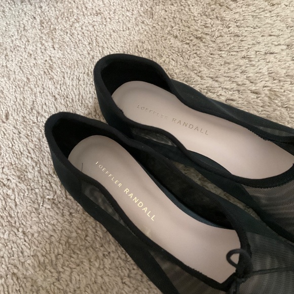 Loeffler Randall Landon Black Mesh Ballet Flat - Picture 4 of 6